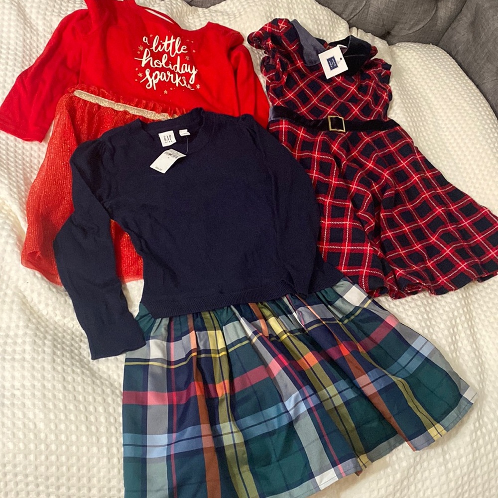 Girls holiday dress bundle - Gap-Target-Janie and Jack (all size small/6/6x) NWT